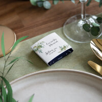 Banderole Mini Schokolade "Green Magic" Schön, dass Du da bist!