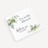 Banderole Mini Schokolade "Green Magic" Schön, dass Du da bist!