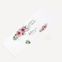 Banderole Mini Schokolade "Bohemian Summer" Schön, dass Du da bist!