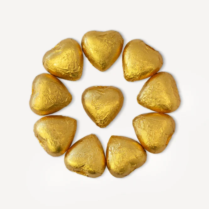 10 x Lindt Herz gold