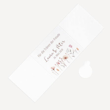 10x Freudentränen Taschentücher "Wild Flowers" online selbst gestalten