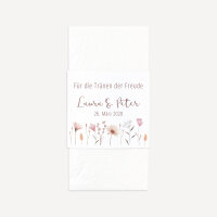 10x Freudentränen Taschentücher "Wild Flowers" online selbst gestalten