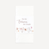 10x Freudentränen Taschentücher "Wild Flowers" Für die Tränen der Freude