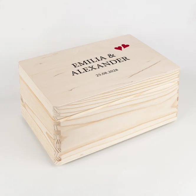 Erinnerungsbox Hochzeit "Kalligrafie"