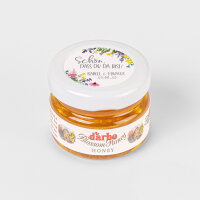Gastgeschenk Blütenhonig mit Aufkleber "Wildblumen" online selbst gestalten