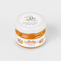 Gastgeschenk Blütenhonig mit Aufkleber "Green Magic" online selbst gestalten