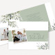 Dankeskarte Hochzeit "Blätter Salbei"