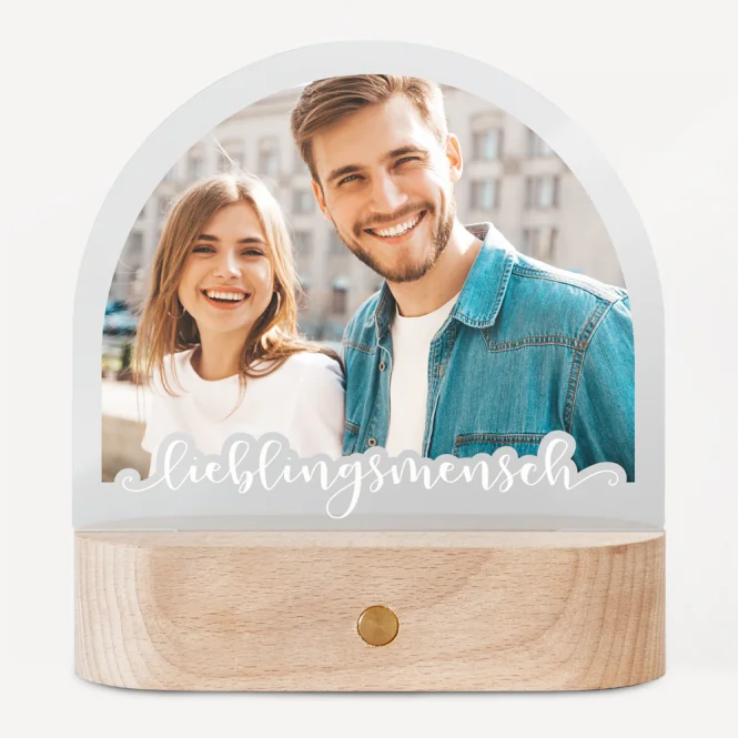 Personalisierte Fotolampe "Lieblingsmensch"