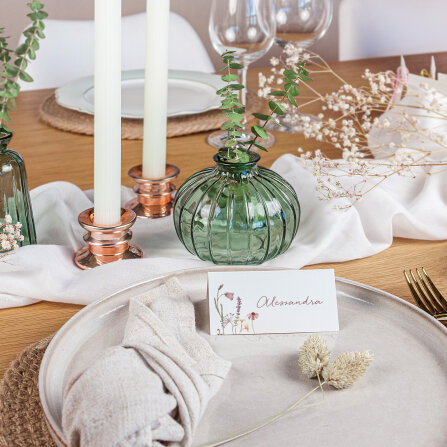 Tischkarte Hochzeit Aufsteller "Wildromantische...