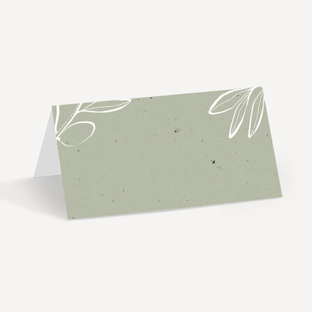Tischkarte Hochzeit Aufsteller "Natural Olive"...