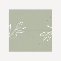 Tischkarte Hochzeit Aufsteller "Natural Olive" Muster / ohne Namen
