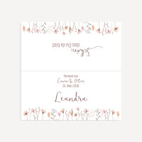 Tischkarte Hochzeit Aufsteller "Wild Flowers" inkl. Namensdruck