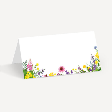 Tischkarte Hochzeit Aufsteller "Wildblumen"...