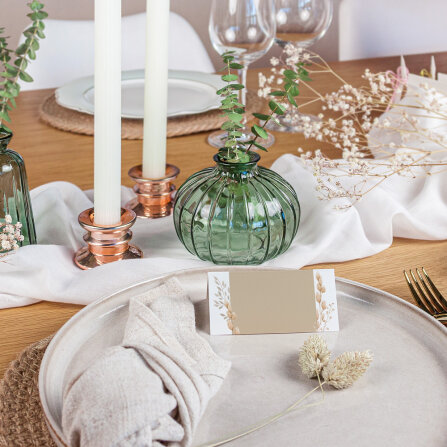 Tischkarte Hochzeit Aufsteller "Trockengras"...