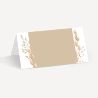 Tischkarte Hochzeit Aufsteller "Trockengras" Muster / ohne Namen