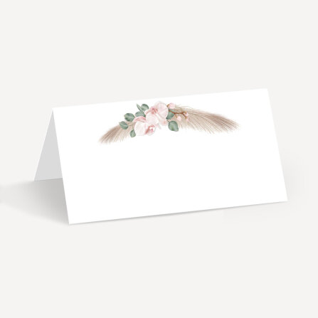 Tischkarte Hochzeit Aufsteller "Boho Pampas"...