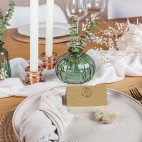 Tischkarte Hochzeit Aufsteller "Vintage Natural" Muster / ohne Namen