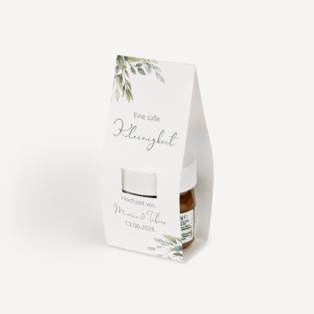 Geschenktäschchen mit Nutella "Blätter...
