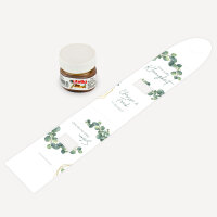 Geschenktäschchen mit Nutella "Eukalyptus Geometrie" online selbst gestalten