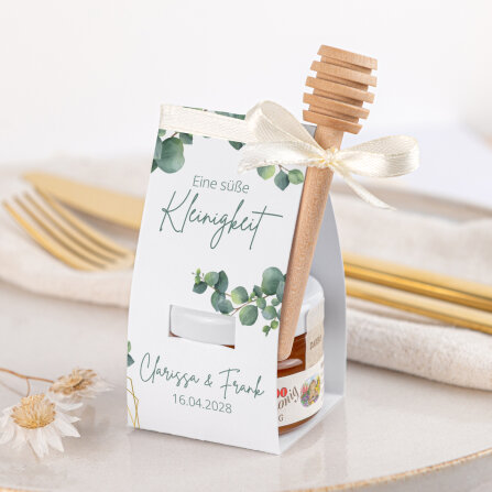 Geschenktäschchen mit Blütenhonig...