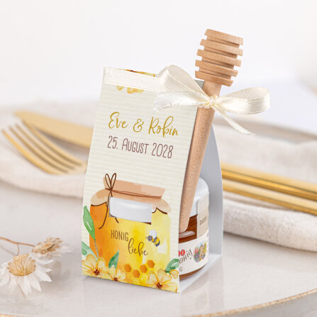 Geschenktäschchen mit Blütenhonig...