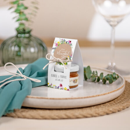 Geschenktäschchen mit Blütenhonig "Wildblumen" online selbst gestalten