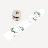 Geschenktäschchen mit Erdbeer Konfitüre "Eukalyptus Geometrie" online selbst gestalten