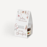 Geschenktäschchen mit Erdbeer Konfitüre "Wild Flowers"  Eine süße Kleinigkeit