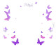 Menükarte Hochzeit Windlicht Schmetterling Lila online selbst gestaltet & inkl. Maxi Teelicht