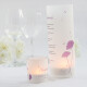 Menükarte Hochzeit Windlicht Modern Flowers lila online selbst gestaltet & inkl. Maxi Teelicht