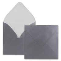 Umschlag 155 x 155 mm silber