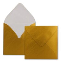 Umschlag 155 x 155 mm gold