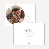 Dankeskarte Hochzeit "Boho Pampas"