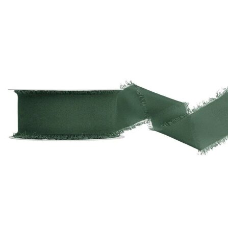 Chiffonband waldgrün 40 mm x 10 m