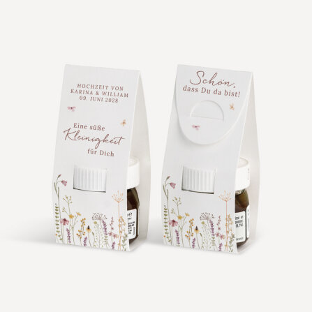 Geschenktäschchen mit Nutella "Wildromantische Blüten" online selbst gestalten