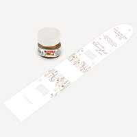 Geschenktäschchen mit Nutella "Wildromantische Blüten" online selbst gestalten