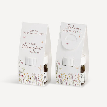 Geschenktäschchen mit Nutella "Wildromantische Blüten" Eine süße Kleinigkeit