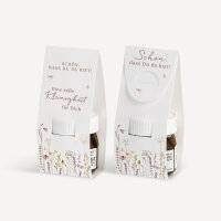 Geschenktäschchen mit Nutella "Wildromantische Blüten" Eine süße Kleinigkeit