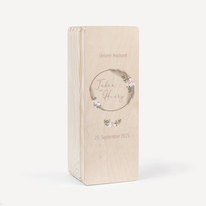 Kerzenbox Holz "Boho Pampas"