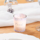 Tischkarte Windlicht Hochzeit Schneegestöber inkl. Glas & Personalisierung