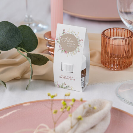 Geschenktäschchen mit Nutella "Blooming...