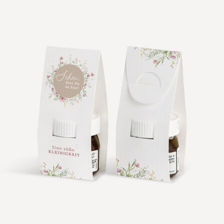 Geschenktäschchen mit Nutella "Blooming Romance" Eine süße Kleinigkeit