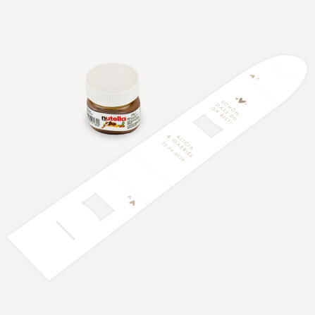 Geschenktäschchen mit Nutella "Herzensglück" online selbst gestalten