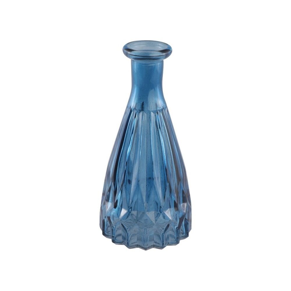 Kleine Flaschenvase blau (6,8 x 14,5 cm)