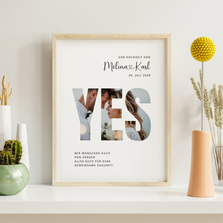 Geldgeschenk Hochzeit Yes PDF-Datei als Download