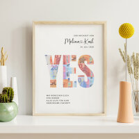 Geldgeschenk Hochzeit Yes PDF-Datei als Download