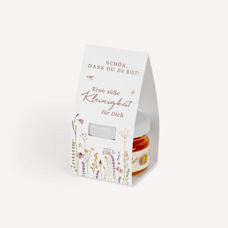 Geschenktäschchen mit Blütenhonig "Wildromantische Blüten" Eine süße Kleinigkeit