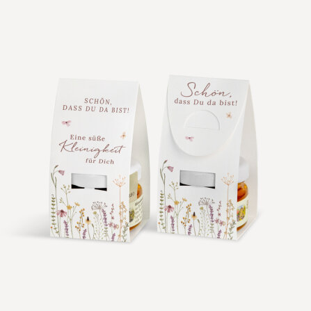 Geschenktäschchen mit Blütenhonig "Wildromantische Blüten" Eine süße Kleinigkeit
