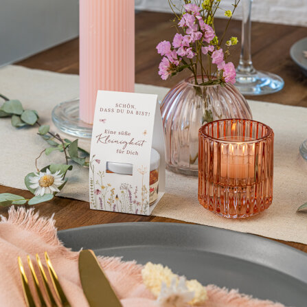 Geschenktäschchen mit Blütenhonig "Wildromantische Blüten" Eine süße Kleinigkeit
