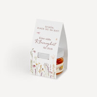 Geschenktäschchen mit Blütenhonig "Wildromantische Blüten" Eine süße Kleinigkeit